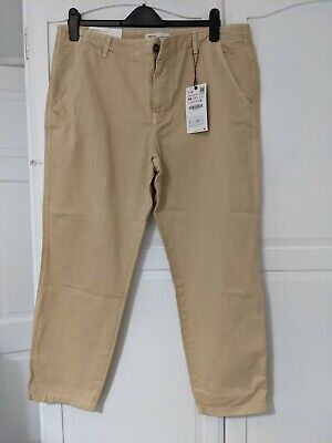 Zara Pantaloni chino Blu navy/Multicolor 38 MODA DONNA Pantaloni Pantaloni chino Baggy EU: 34 sconto 93% 