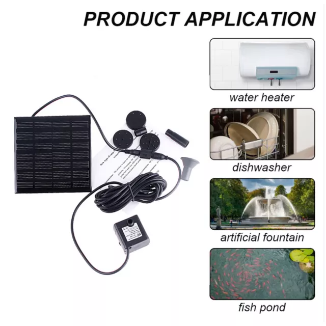 150L/h Sprinkler Sprayer Solar Water Pump Energy Saving Water Kits for Fish Tank 3