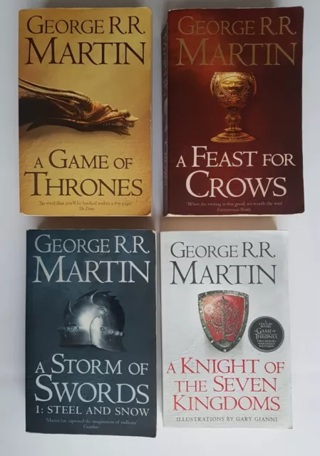 Game Of Thrones George R R Martin Lot 4 Paperbacks Fantasy