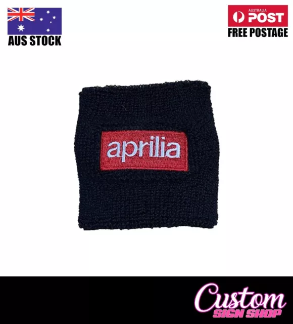 Motorcycle Brake Fluid Reservoir Cover Tank Sock Sleeve Aprilia Black