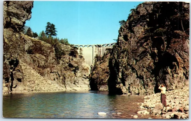 Postcard - Diablo Dam, Seattle City Light's Skagit River Power Project, USA