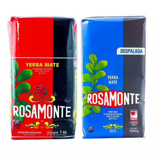 Mate Tee Rosamonte Elaborada 1kg + Yerba Despalada 1kg