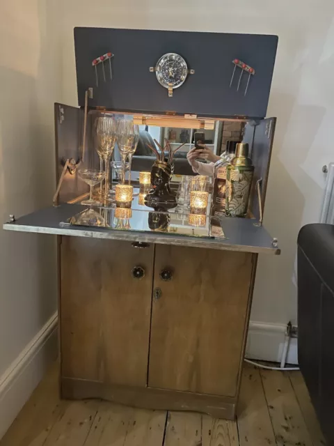 Vintage Cocktail Cabinet Up Cycle Project
