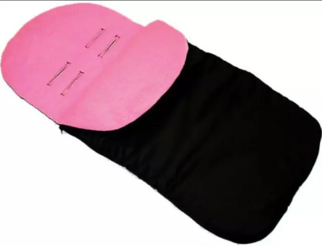 Toddler Stroller black/dark pink Footmuff Cosy Warm Toes fit Viper Apollo Pram