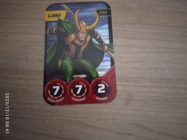 carte marvel leclerc n°41 loki      2023