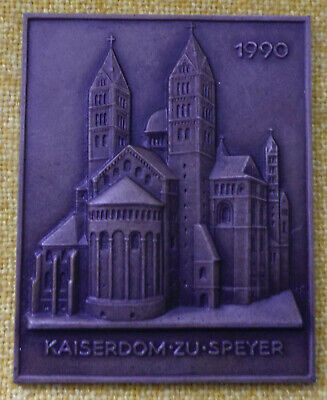 Kaiser Buderus Original Buderus Jahresplakette 1990 Kaiserdom zu Speyer Eisengus H 