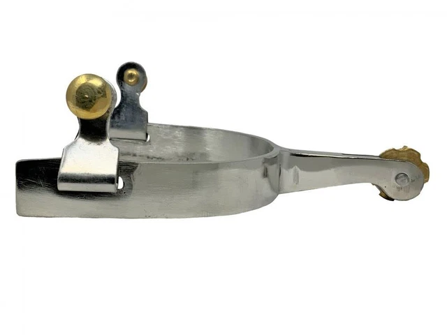 Showman Men's Western Stainless Steel Spurs
