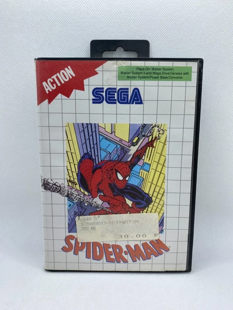 Jeu Spider-Man Sur Sega Master System - Complet, Bon état