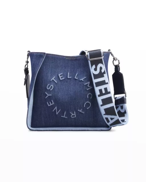 Sold Out Style! Stella McCartney Mini Eco Denim Crossbody Bag Smoky Blue $1050