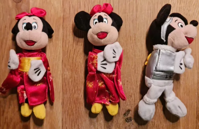 3 x Mc Donalds 2000 Disney Paris Disneyland Topolino astronauta e topo Minnie