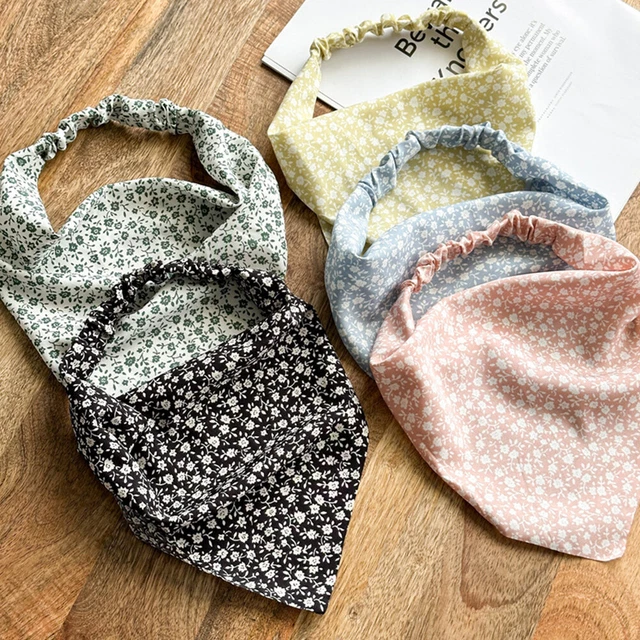 6 PZ FOULARD legante triangolare fasce per capelli donna ciocche EUR 9