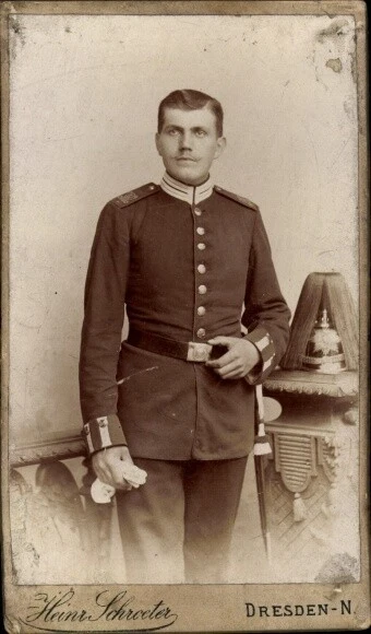 CdV Deutscher Offizier in Uniform, Portrait - 10574118