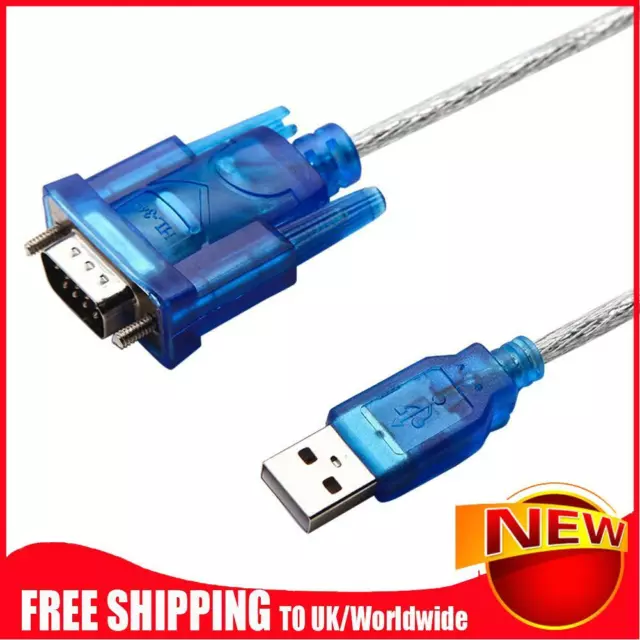 USB to RS232 COM Port Serial 9 Pin DB9 Adapter Cable Converter for Win 7