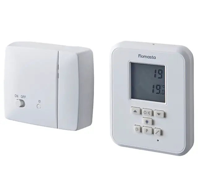 Thermostat d'Ambiance Programmable Digital Sans Fil Récepteur - Flomasta TDW230