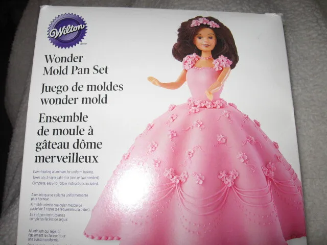 Wilton Doll Wonder Mold Cake Pan Kit Set Barbie Princess