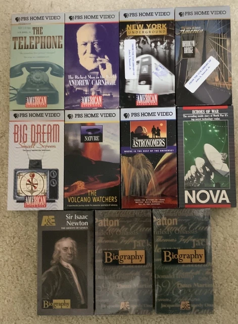 PBS HOME VIDEO VHS Lot And A&E Biography VHS £7.38 - PicClick UK
