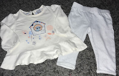 Mini Club Baby Girls Top And Leggings Set Age 3-6 Months Very Cute