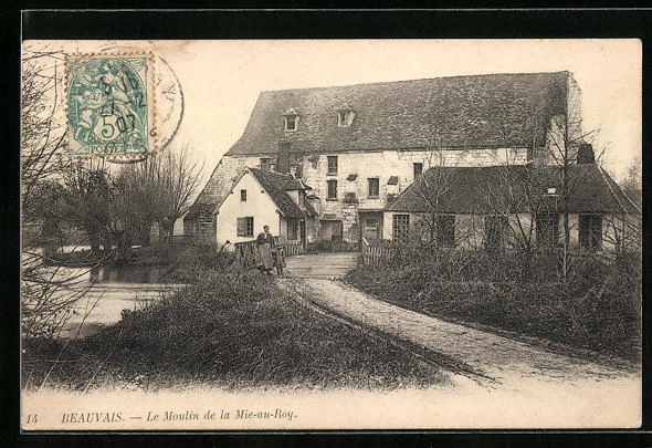 CPA Beauvais, Le Moulin de la Mie-au-Roy 1907
