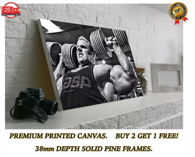 Jay Cutler Bodybuilding Gym Muscle Large CANVAS Art Print Gift A0 A1 A2 A3 A4