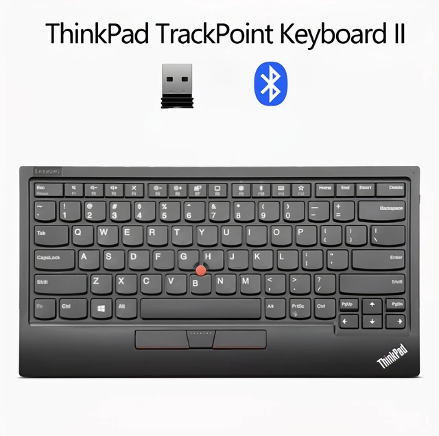 LENOVO THINKPAD TRACKPOINT Keyboard II Bluetooth or Wireless English ...