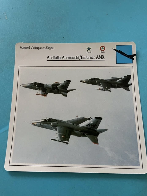 Carte Collection Appareil D’attaque Et D’appui Aeritalia-Aermacchi/Embraer AMX