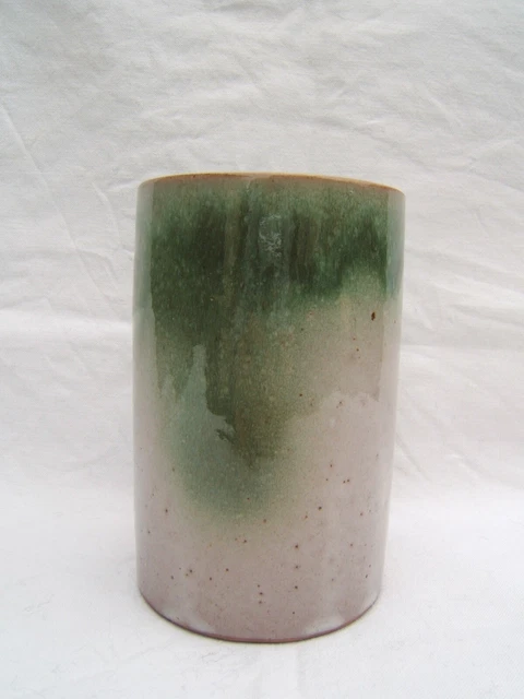 Roger Jacques Ancien Vase Grès Signée Puisaye Saint Amand Datant Des Années 1970