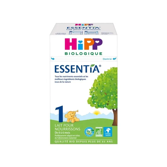 Hipp Biologique Lait 1 Croissance Essentia Boîte 600G bio de 0 à 6mois