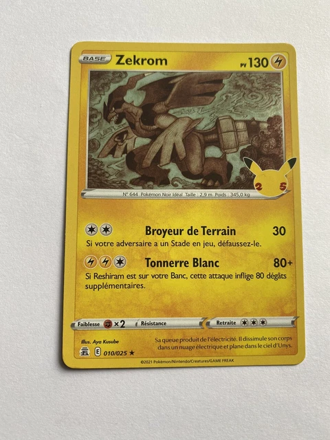 Pokemon - Celebrations - Zekrom - 010/025 - Holo Rare - NM/M - NEW