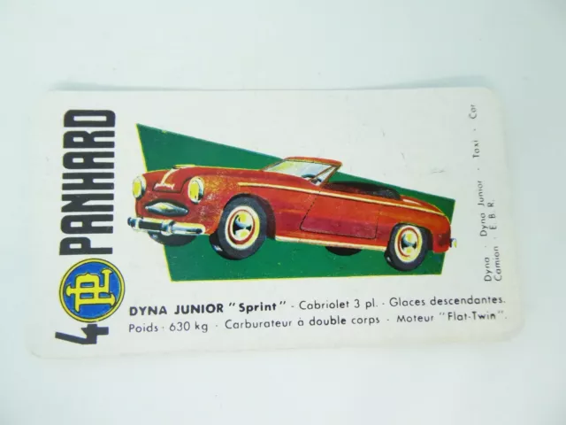 Rare Carte A Collectionner Collectible Card Cafe Lideal - Panhard Dyna Junior 2