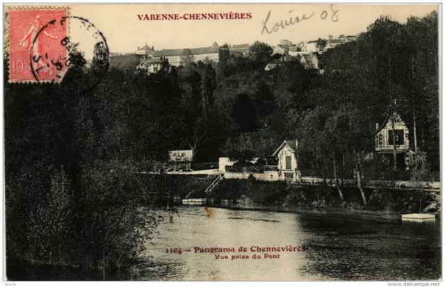 CPA AK VARENNE-CHENNEVIERES 1104 Panorama de CHENNEVIERES F. Fleury (671820)