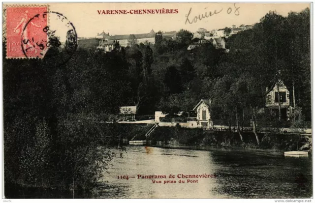 CPA AK VARENNE-CHENNEVIERES 1104 panorama of CHENNEVIERES F. Fleury (671820)