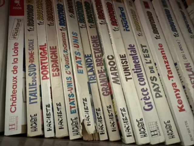 27 Guides du routard années 80 à 2000