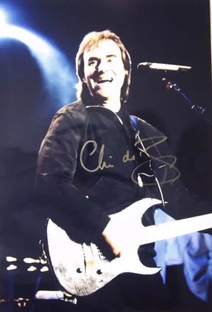 CHRIS DE BURGH original hand signed photo 11.8 x 8 inches, by Mel Longhurst