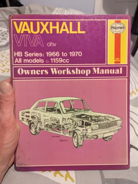 Vauxhall Viva HB (All 1159cc Models 1966-1970) Haynes Workshop Manual