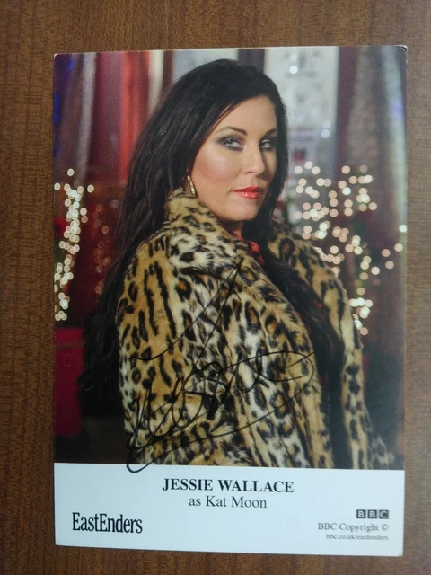 JESSIE WALLACE *Kat Moon* EASTENDERS HAND SIGNED AUTOGRAPH FAN CAST PHOTO CARD