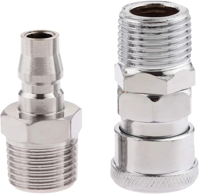 Air Line Schlauchbeschläge 1/2" BSP Stecker Gewinde Schnellspannkupplung Stecker-Pack