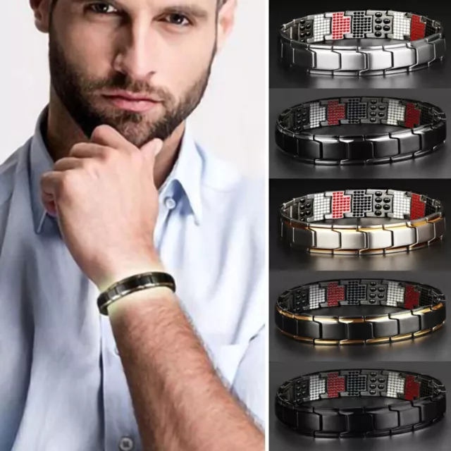 Therapeutic Energy Healing magnetic Bracelet Therapy Arthritis Women Men Jewelry