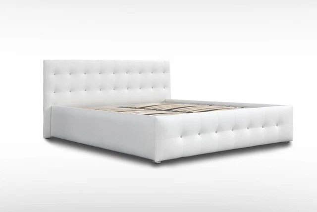 Chambre à Coucher Set Design Meuble 4 Pièces Moderne Luxe Lit 2x Table de Chevet 3