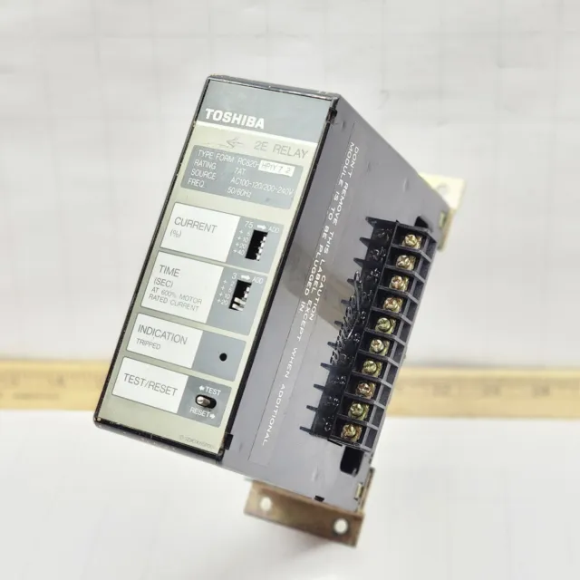 Toshiba Rc820-Hp1Y72 Solid State 2E Motor Protection Relay 120/200-240 Vac