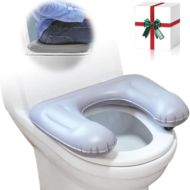 TAILBONE PAIN RELIEF Raised Donut Pillow Antislip Toilet Seat Riser