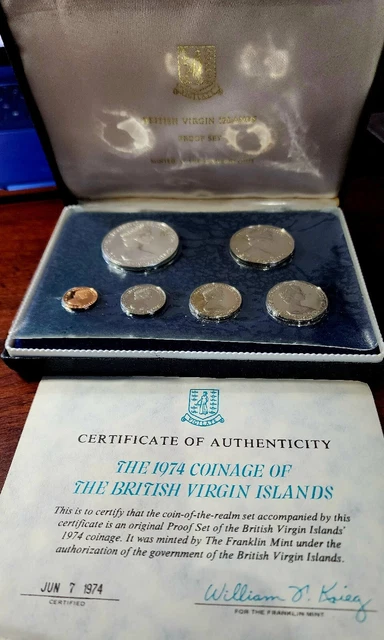 1974 Proof Coinage Of The British Virgin Islands