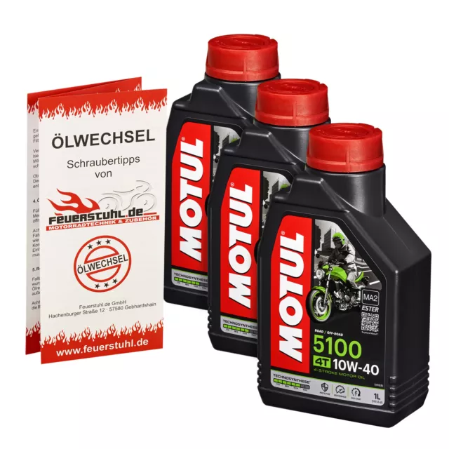 Motul 5100 Motoröl 10W40 t-syn. Yamaha FZS 600 Fazer RJ02 1998-2003