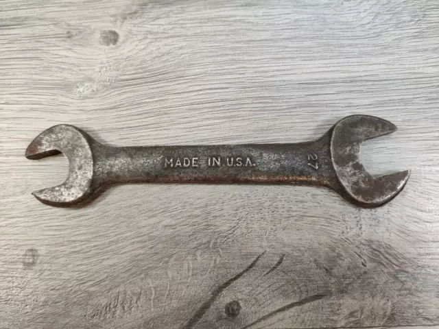 VINTAGE DROP FORGED OPEN END WRENCH HAND TOOL, Made in the USA