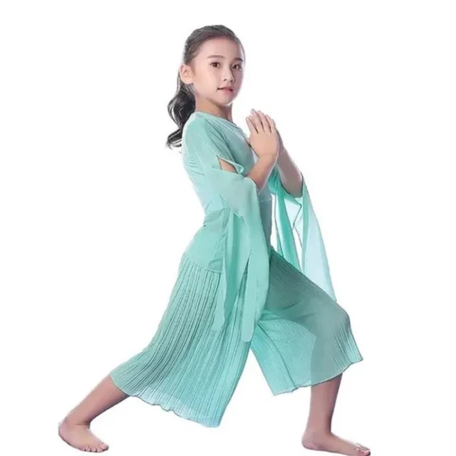 Ragazze 2 Pezzi Danza Set Balletto Yoga Top Ritagliata Pantaloni Pratica Costume