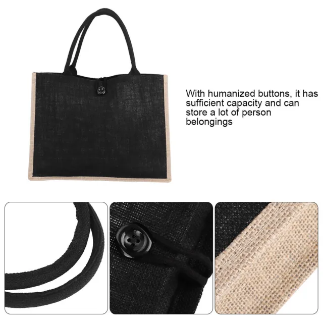 Breathable Large Capacity Burlap Sack Convenient Tote Bag Bulk For Travel For