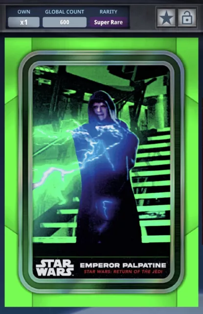 Topps Star Wars Card Trader / Emperor / SR / Short Prints / Green LE600 DIGITAL