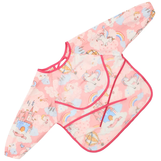 Sleeved Baby Bib Anti-dust Weaning Bibs Toddler Child Girl Gown
