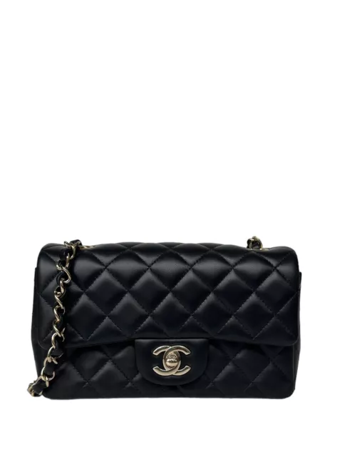 Chanel mini flap bag with heart cc charm, Luxury, Bags & Wallets