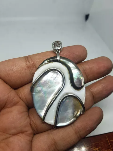 Forme ovale perle pierre plaqué argent bijoux de mode cadeau d'anniversaire... 3