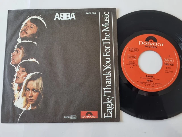 ABBA - Eagle/ Thank you for the music 7'' Vinyl Germany PAPER LABEL